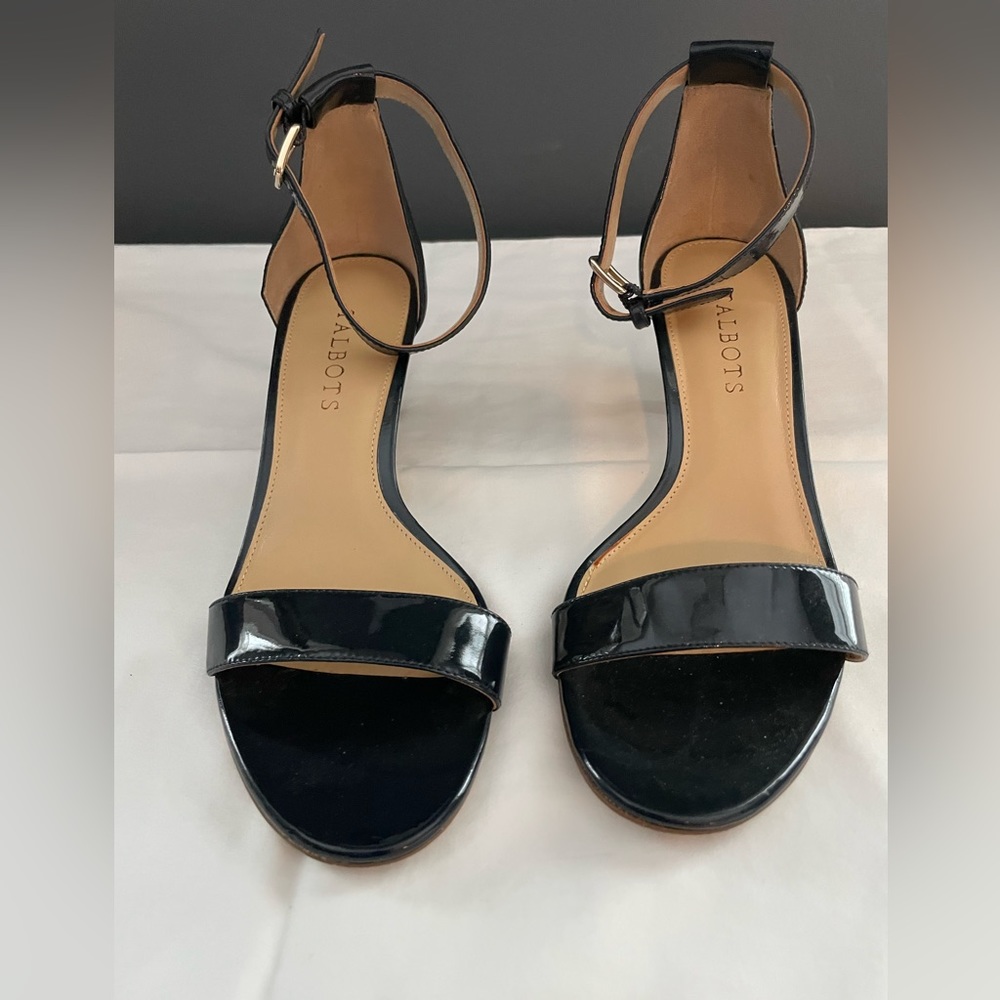 Black patten leather shoes